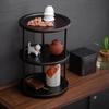 Tea Cup Hoder Bamboo 3 Layer Spice Rack Holder for Room Pantry Table