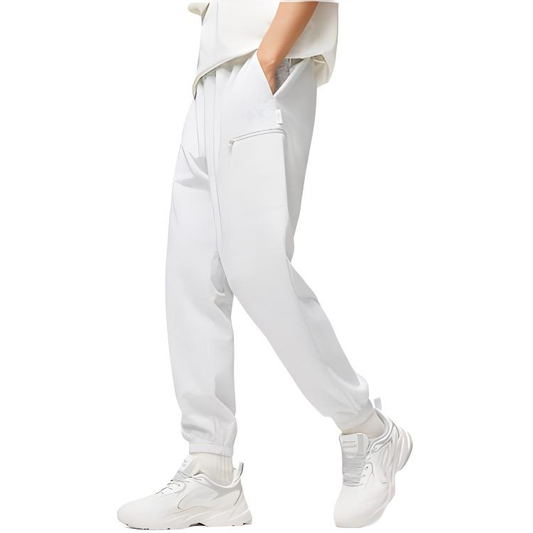 Li Ning China Culture Collection Knitted Sweatpants Men's Heather Gray Deep Antarctic Gray AKLU319-1