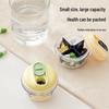Compact 4-Grid Transparent Pill Box for Outdoor Travel