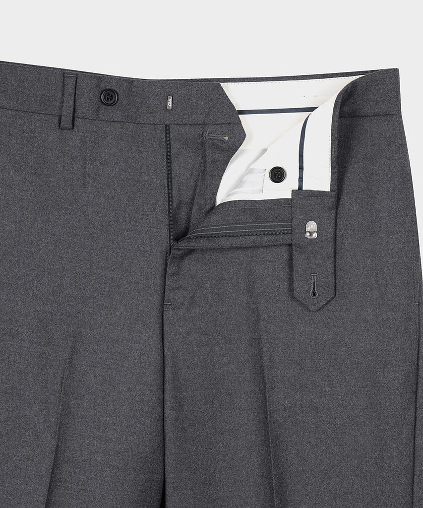 BROOKS BROTHERS Classic Fit Flannel Trousers (Charcoal) (Bbptmf1632Vef)