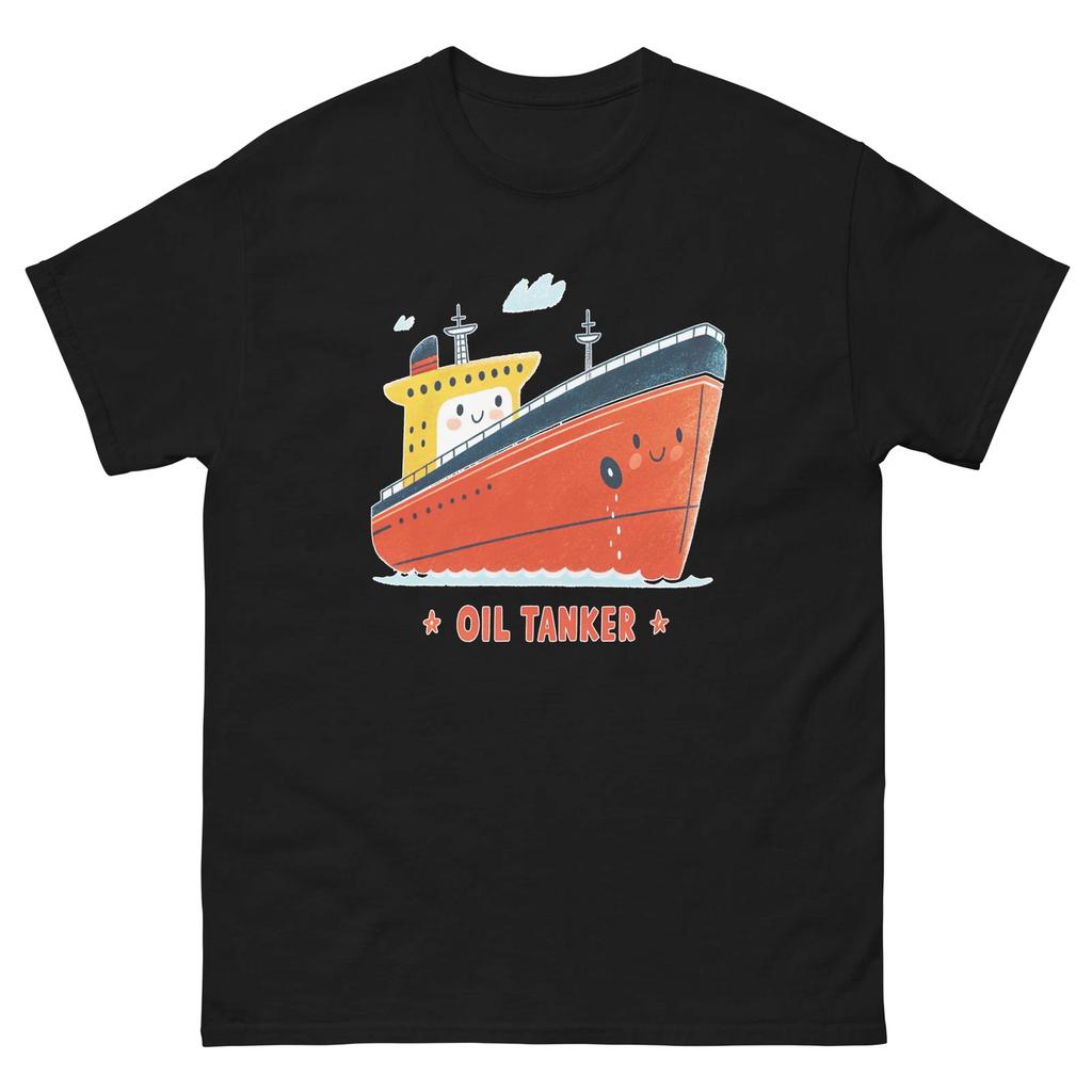 Oil Tanker Transportation Vehicle Illustration T-Shirt