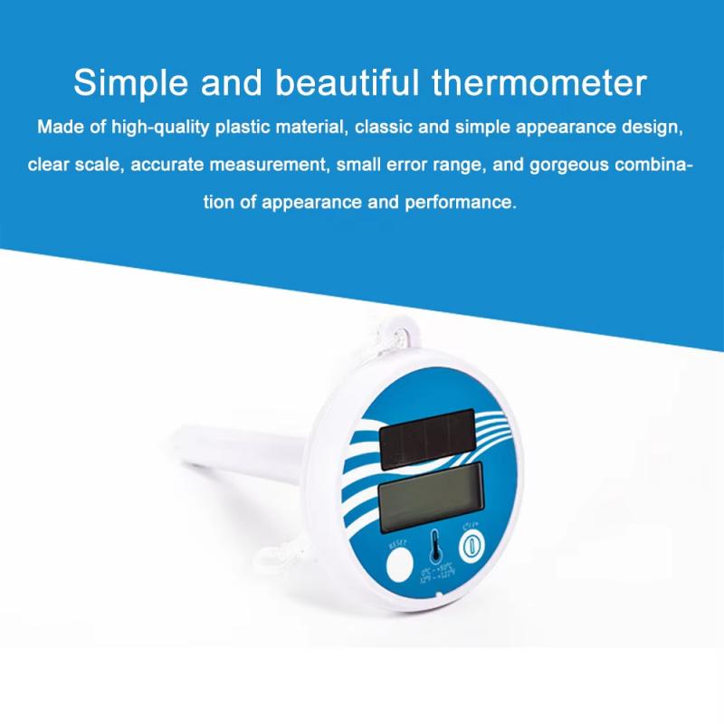 New Wireless Swimming Pool Floating Thermometer Solar Powered Multi-functional Spa Hot Tub Ponds Temperature Measuring Meter