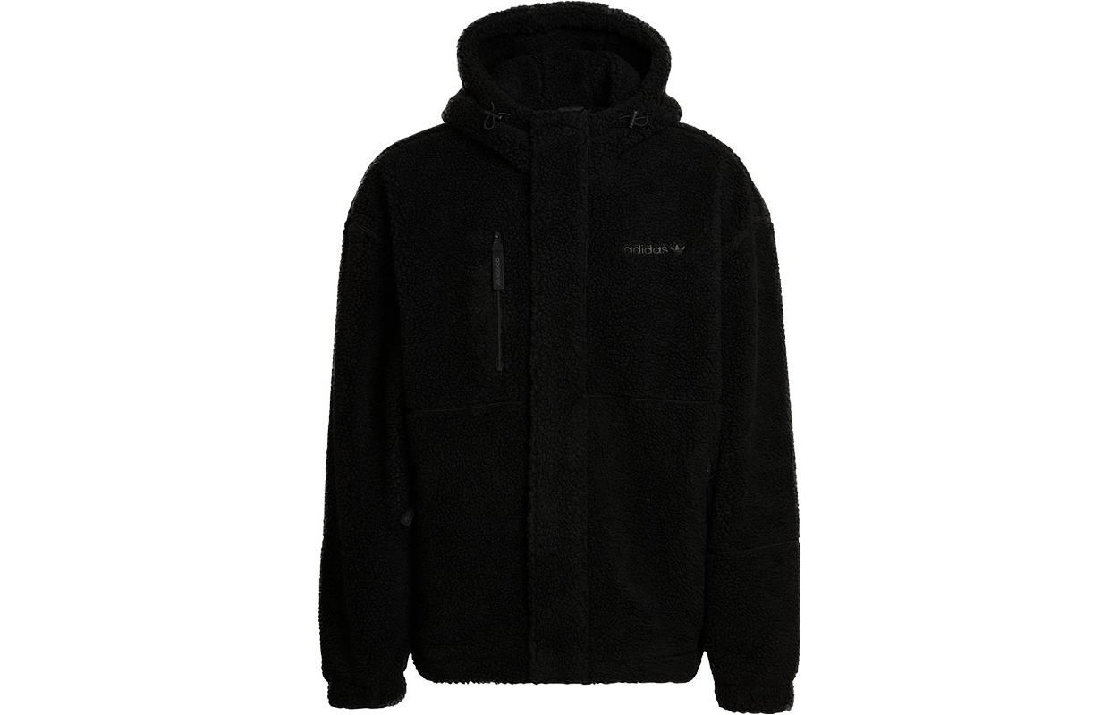 Adidas Originals POLAR FLEECE Jacket Men s Black HN0388 XS
