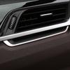 Car Air AC Vent Sticker for BMW X1 F48 2016 2017 2018 2019 2020 2Pcs Stainless Steel Decoration Cover Strip Interior Accessories