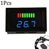 LED Digital Voltmeter Battery Fuel Gauge Health Indicator and Voltage Display