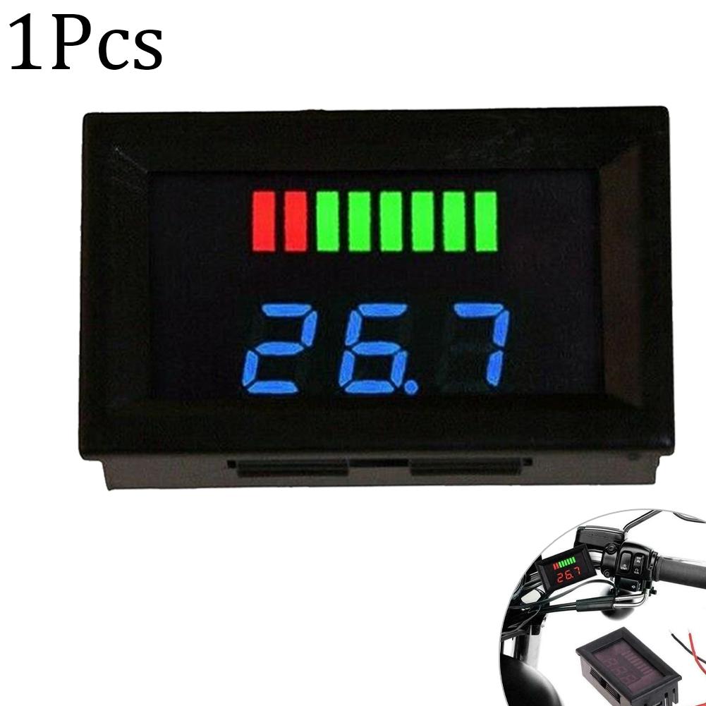 LED Digital Voltmeter Battery Fuel Gauge Health Indicator and Voltage Display