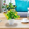 Fake Flower Pot Chic Waterproof Compact Artificial Potted Plant Easy Care Potted Artificial Flower Artificial Flower Bonsai for Patio