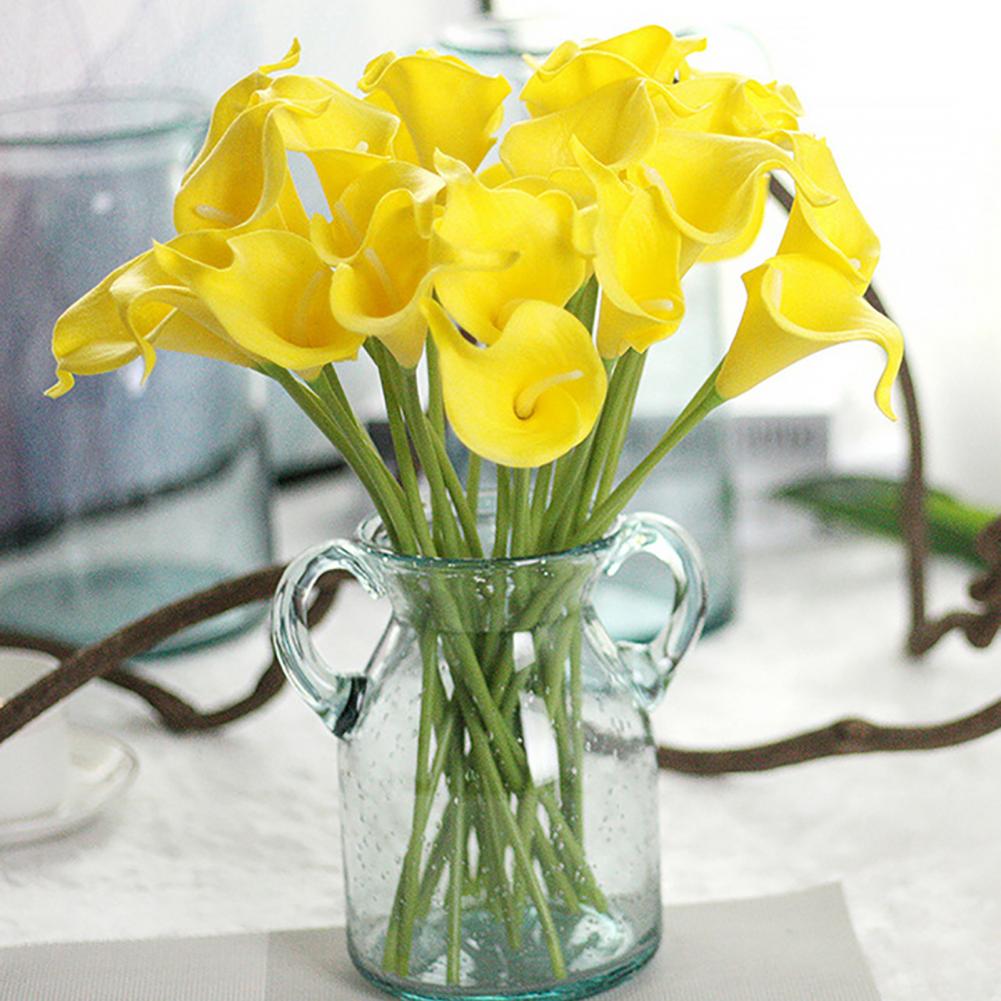 Simulated Calla Lily Premium Simulated Flowers Realistic Artificial Calla Lily Flowers for Home Decor Wedding for Vases