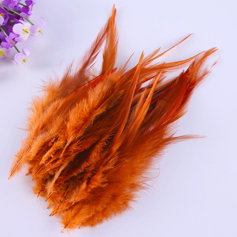 100Pcs Dyed Chicken Feather Feathers 10-15cm for DIY Crafts Handmade Jewelry Wedding Party Festival Costume Decorations