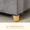Cat House Pouf Footstool Padded with Removable and Washable Cushion, Grey