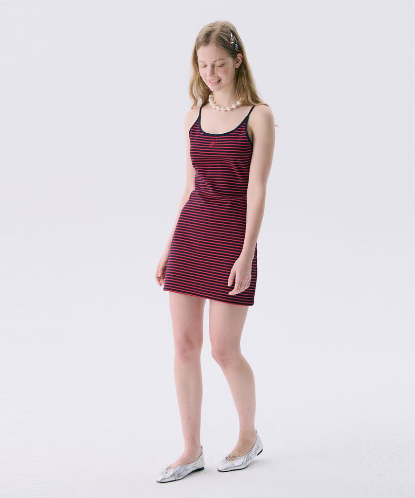 JUNEJUNE SPACE Vol11.Stripe Mini Jersey Dress_Red(Vol11.Stripe Mini Jersey Dress_Red)