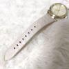 Used Vivienne Westwood White Leather Analog Watch Orb 2 Gold