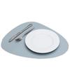 Two-Tone PU Leather Placemat: Waterproof, Oil-Proof, Heat-Insulating, Non-Slip PVC Mat for Western Dinner Plates.