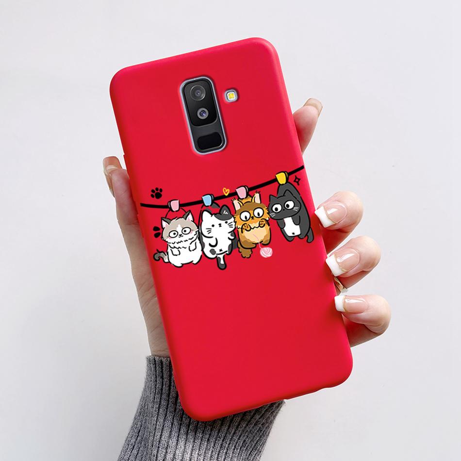 Für Samsung Galaxy A6 Plus A6+ 2018 Hülle SM-A605F Silikonhülle Niedlicher Bär Cartoon Weiche Funda Für Samsung A6 2018 A6Plus Stoßstange