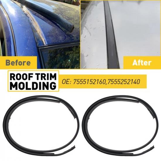 Комплект черных молдингов для новой отделки крыши, пара, для седана 2007-2011 Yaris 7555252140 Toyota