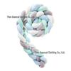 Nordic Cable Knit Crib Bumper - Three-Strand Braid Knotted Rope Pillow