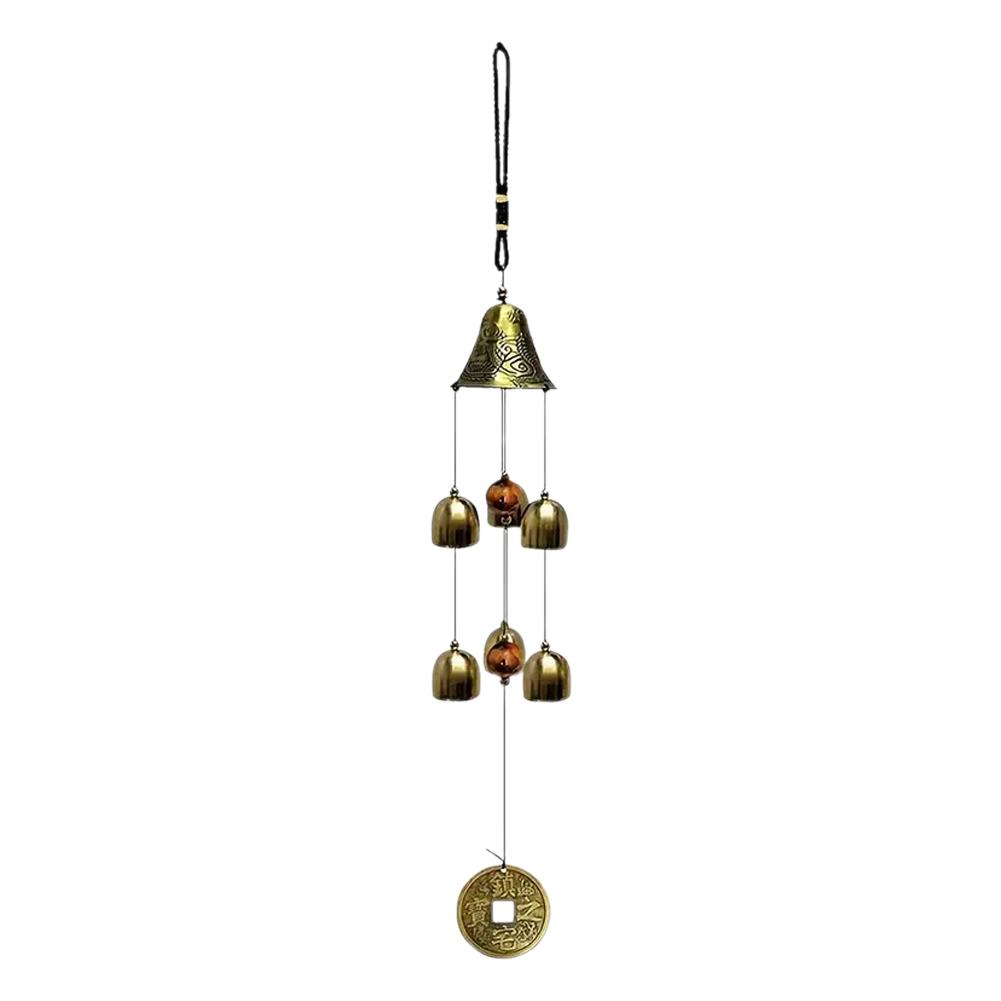 6 Bells Wind Chimes Yard And Garden Hanging Ornament Hanging Chimes Wind Garden & Decoration De E2K2
