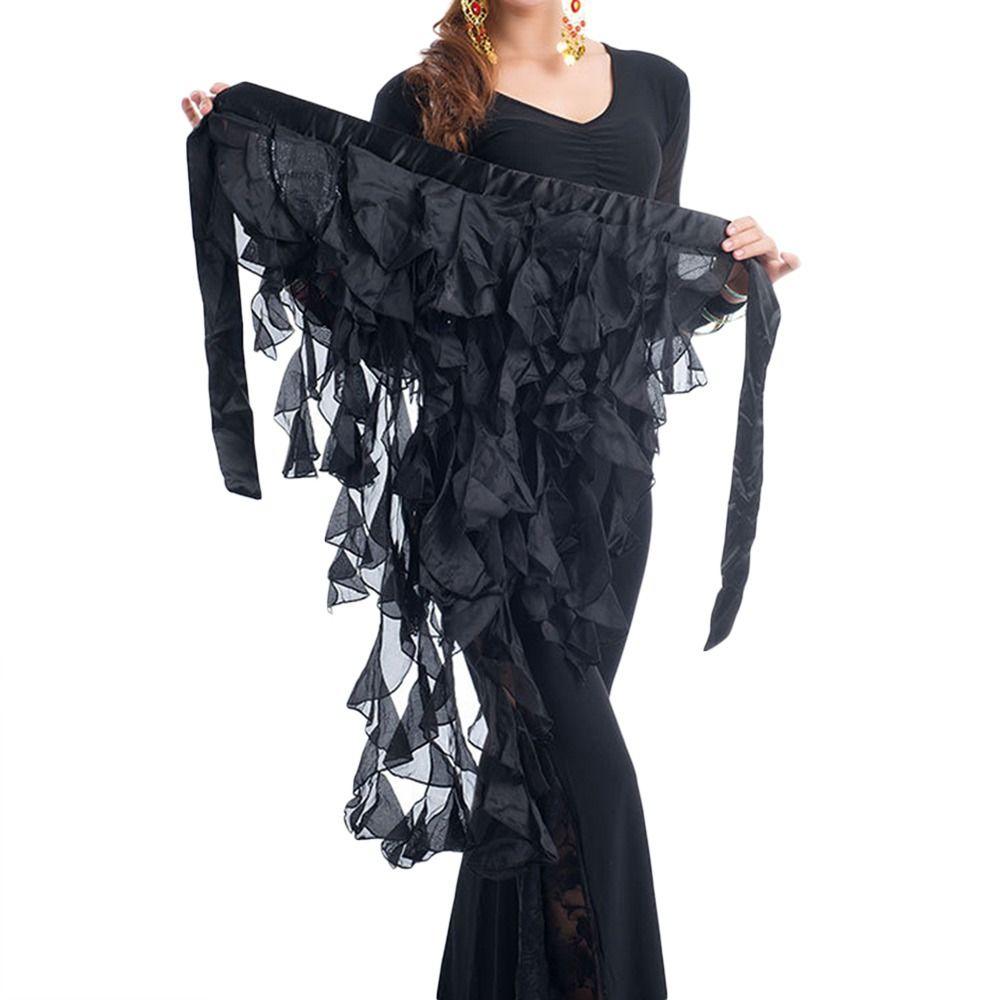 Shiny Hip Scarf Tassels Dancer Skirt Women Show Costumes