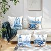 4 Stück Maritime Aquarell Kissenbezüge Einseitig Bedruckt 45CM Dekokissenbezug Sofakissen Wohnzimmer Dekor