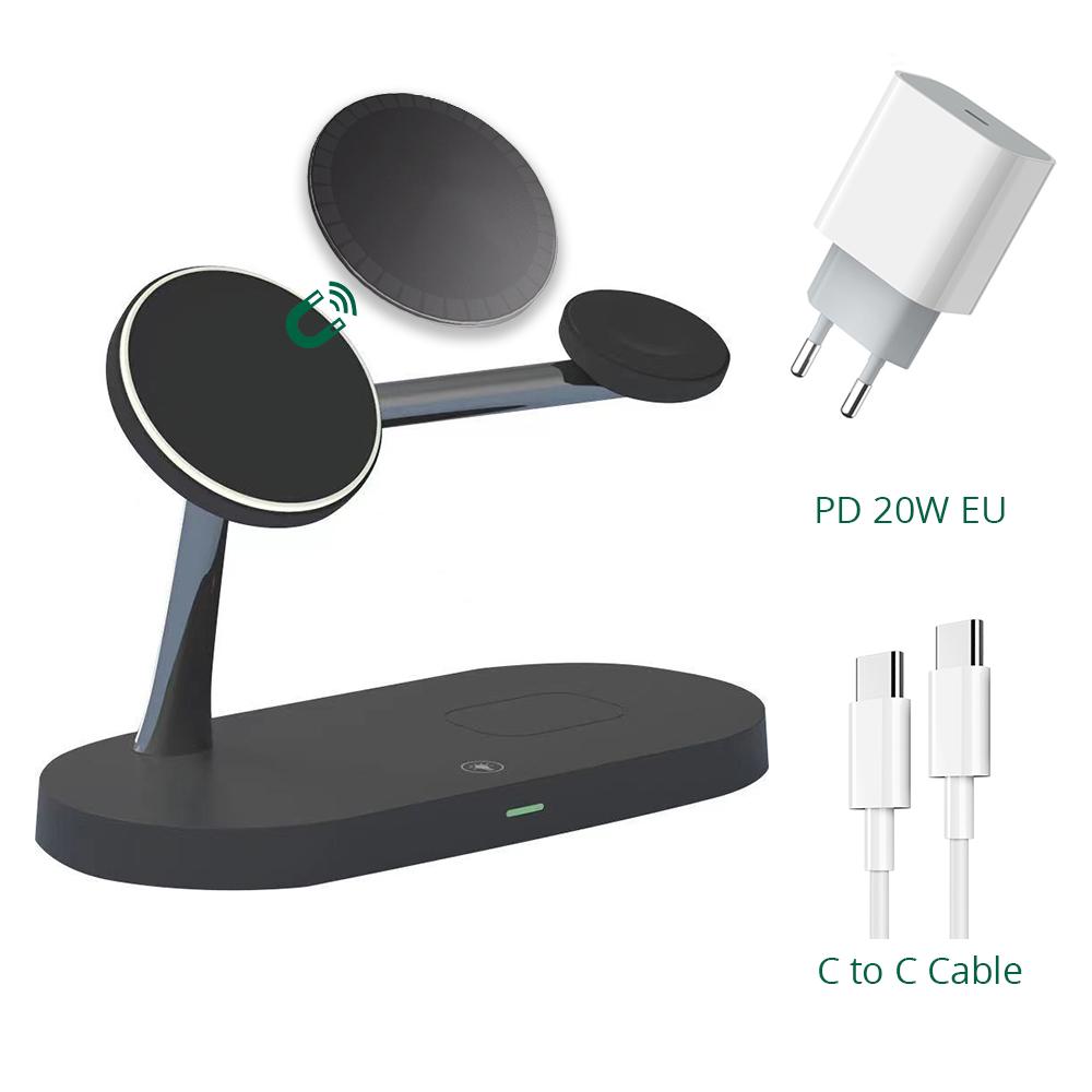 3-in-1 magnetisches kabelloses Ladegerät für iPhone 14 Pro Max/13/12 Ladegeräte für Apple Watch 7/8 Airpods Pro 2 3 Ladegeräthalter