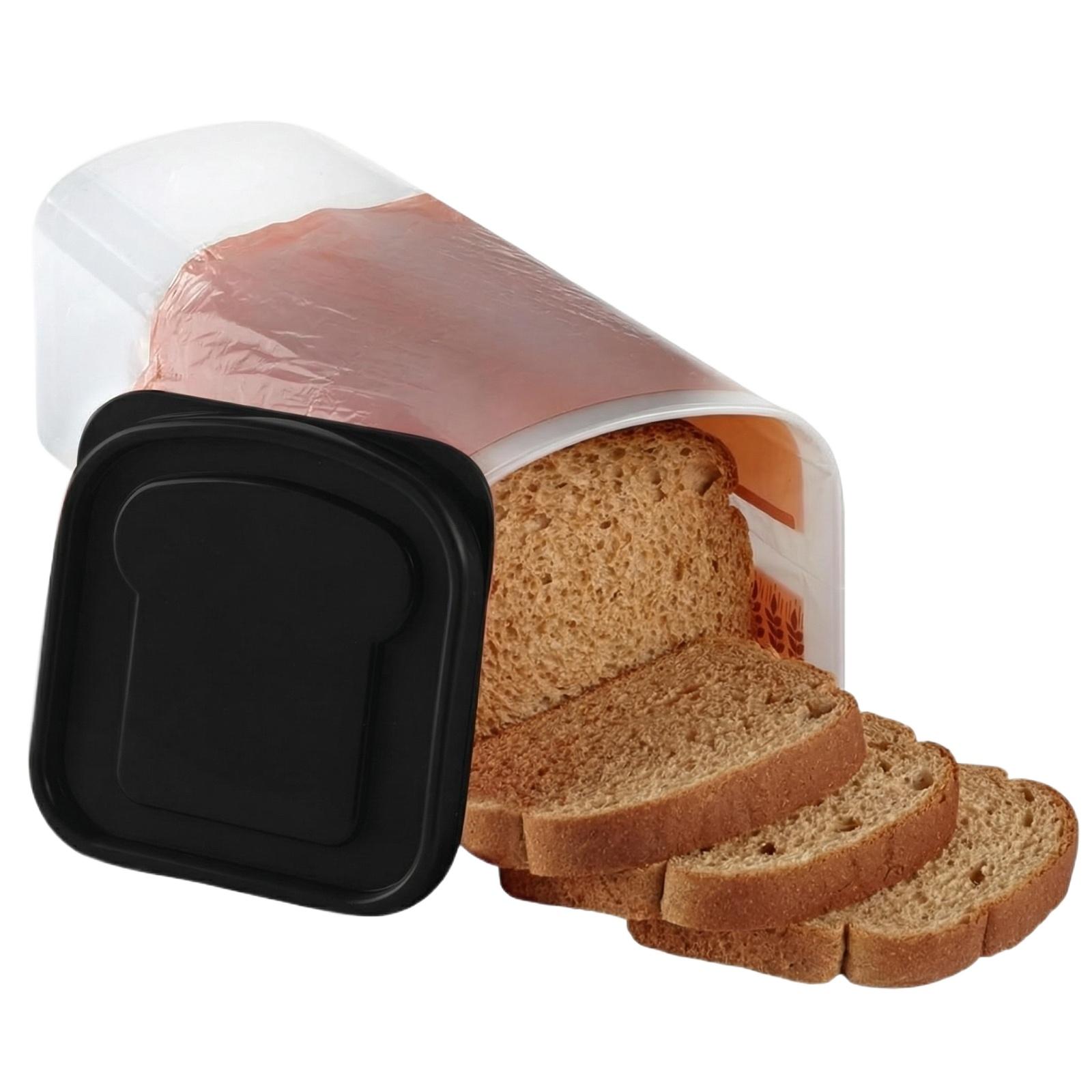 Bread Preservation Box Sandwich Sealed Container Refrigerator Freezer Food Storage one size чёрный
