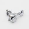 1set Guitar Tuner Electric Guitar Tuning pegs 22 Tooth Lock String Small Fishtail Handle Chrome