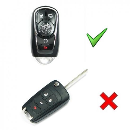 Chromrot TPU Schlüsselanhängerhülle für Buick Envision LaCrosse Encore Regal Enclave