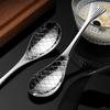3/6/12 ks Nerezová sada příborů ve tvaru ryby s ozdobnými rukojeťmi, Elegantní lžička na kaviár, Polévková lžíce, Dezertní lžička pro domácnost