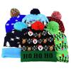 Xmas Tree Cartoon Snowman Knitted Cap LED Hat Christmas Hat Sweater Beanie