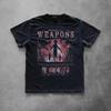 Maglietta Grafica Horror Film con Armi per Uomo Donna Vintage Retro Stampa Poster Film Horror Oversize Girocollo Cotone di Alta Qualità Manica Corta T-shirt Top