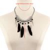 Retro Alloy Feather Pendant, Collarbone Chain, Personalized Design, National Style, Temperament, Trend Necklace, Women