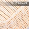 1Pcs Rustic Woven Storage Basket Premium Material Fruit Vegetable Basket with Open Design for Easy Access Ideal for Kitchen