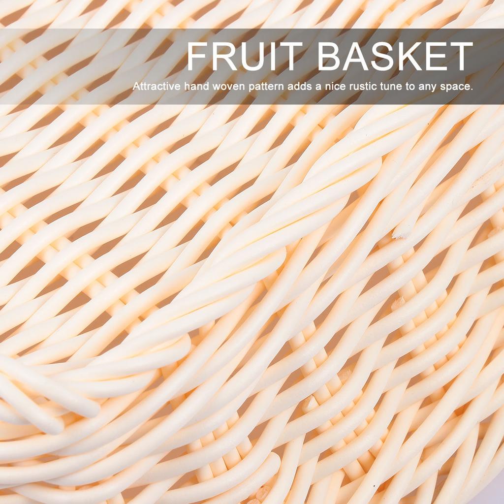1Pcs Rustic Woven Storage Basket Premium Material Fruit Vegetable Basket with Open Design for Easy Access Ideal for Kitchen