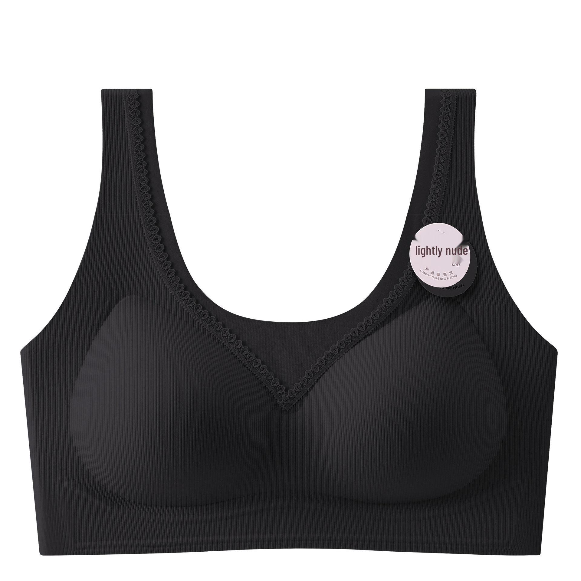VCTEORAI Women s Seamless Lift Bra: Comfortable, Lightweight, Anti-Sagging Support 3XL (145-165 jin) чёрный