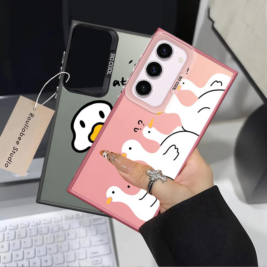 Phone Cover Case for Samsung Galaxy S25 S20 Plus S24 FE S25Edge Note 20 Ultra S23 S23 Ultra S21 S22 Cute Duck