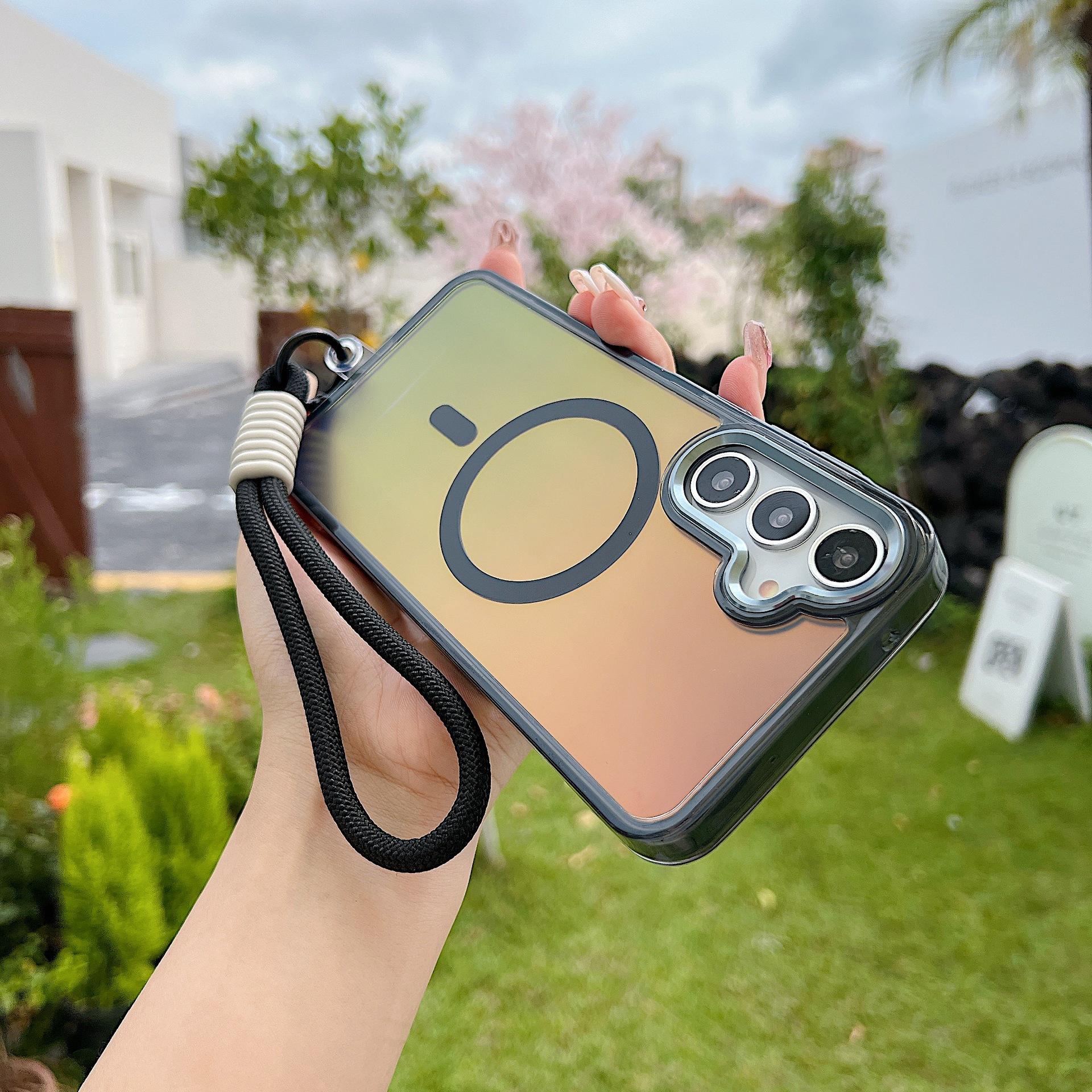 

Яркий Хамелеон Магнитная Адсорбция Подходит для Чехла для Мобильного Телефона Samsung A56 Красочный A55 A06 Полное Покрытие Супер Защита от Падений SAM A05 4G