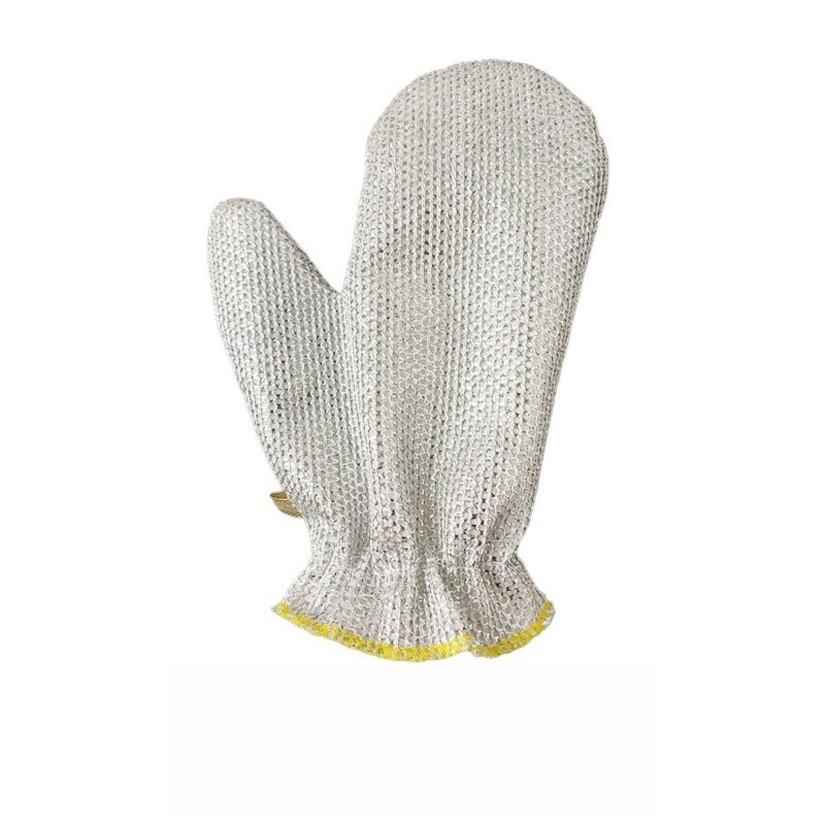 

Multi Functional, Dishwashing Gloves, Silver Cloth, Waterproof and Plush, Cleaning Brush Pot, Wear-resistant and Heat-insulating 1PS серебряный