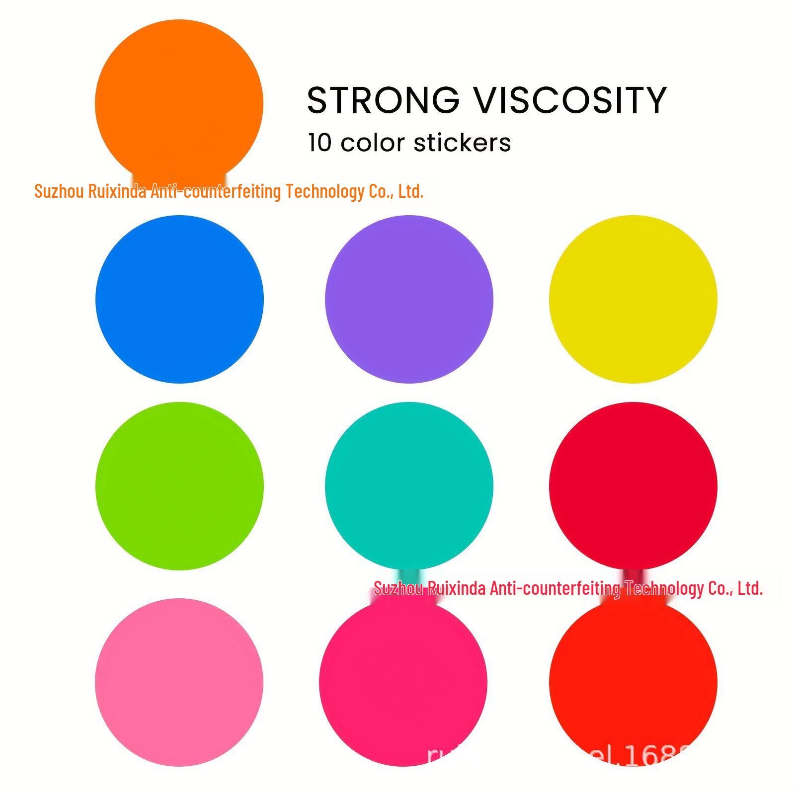 Waterproof Erasable PVC Round Labels for Kids Message Boards