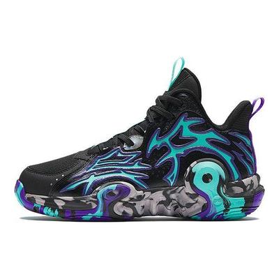 Childrens Zhu Long Synthetic Leather Basketball Shoes Kids Sneakers Dream-Purple A312331104-3