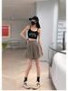 Women's Retro High-Waist A-Line Autumn Shorts 2024 – Casual, Loose, Wide-Leg Mid-Length.
