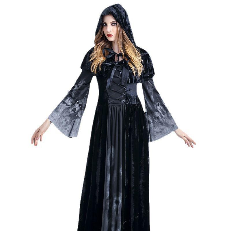 Vampire Halloween Long Dress Witch Roleplaying Out Of The Bar Stage Costumes