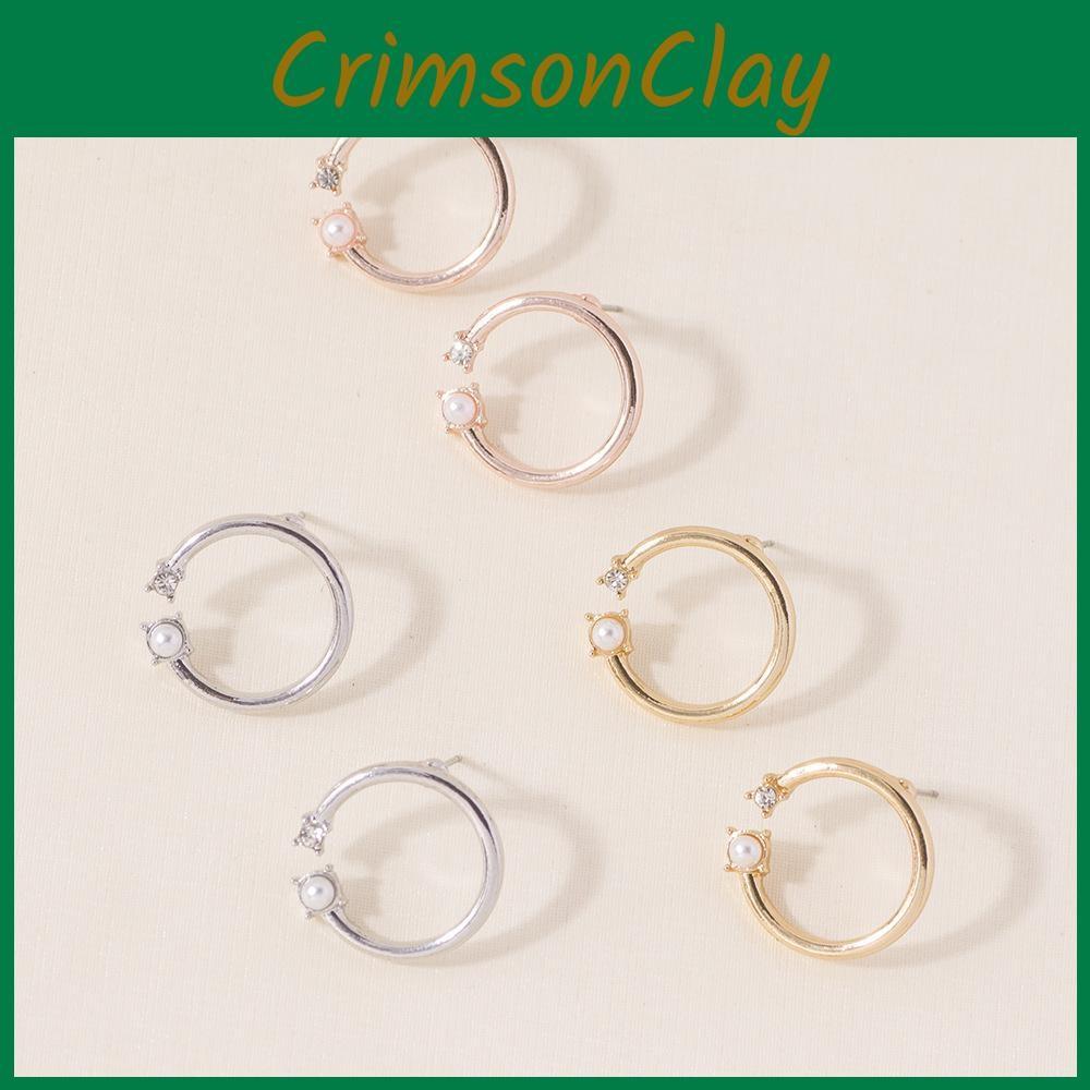 Pearl Stylish Round And Stud Earrings For Women Perfect For Weddings Birthdays Anniversaries And