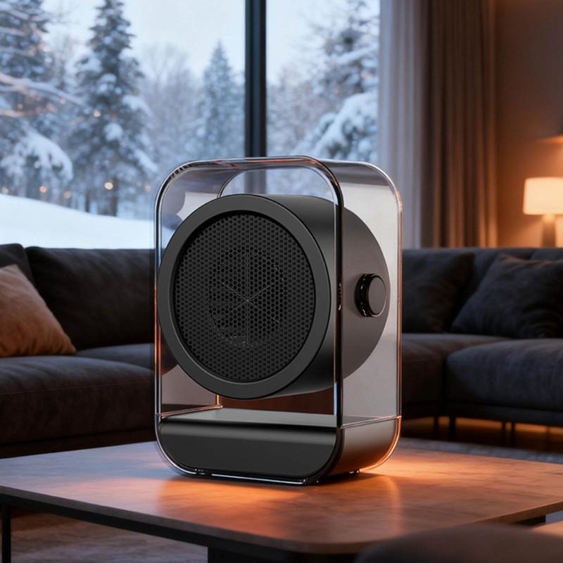 Small Electric Heaters Fast Warming up Low Noise Operation Automatic Shutoff Safety Feature for Bedroom Indoor Heating