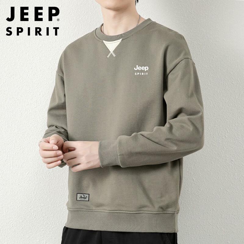 JEEP SPIRIT Men's Crewneck Autumn/Winter Sweatshirt