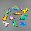 Série Dinossauro: Patches de Fivela de Sapato Macia de Borracha Desenho Animado Fofo com Gotejamento de Resina, Caixa de Armazenamento Incluída