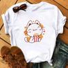 Funny Retro Casual Women's T-shirt Cute Women's Street Wear Panda Pattern Round Neck Short-sleeved Fashion Tea Print Aesthetic Clothing