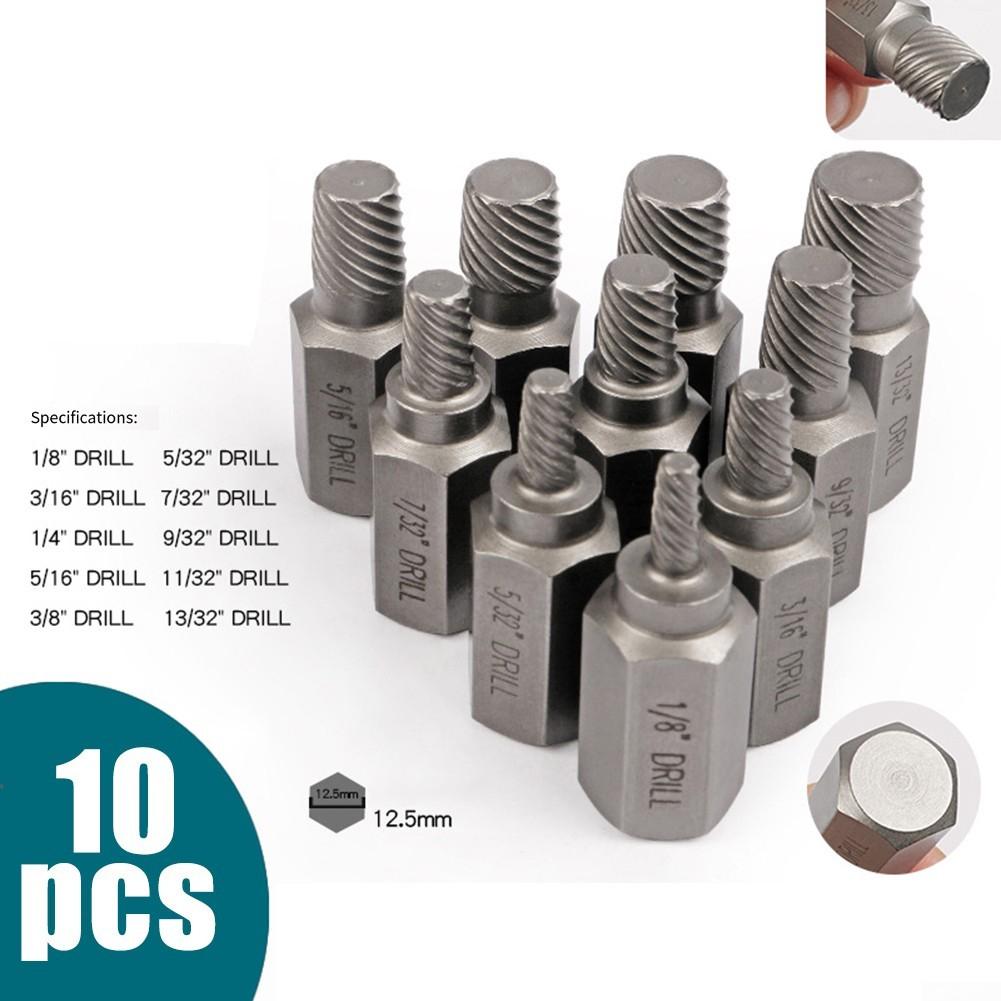 Hex Head Extractor Damaged Broken Bolt Screw Extractor Set