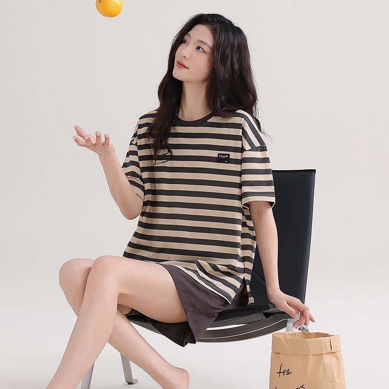 Women's 2026 Summer Cute Printed 100% Cotton Pajamas – Comfortable, Skin-Friendly, Wearable as Outerwear