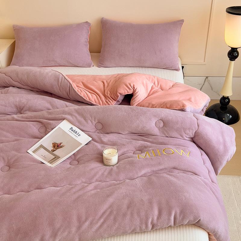 Oboustranná sametově hřejivá zimní přikrývka