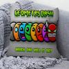 Video Game Geometry Dash Pillow Gifts Home Office Furnishings Bedroom Sofa Car Cushion Cover Case Xcm